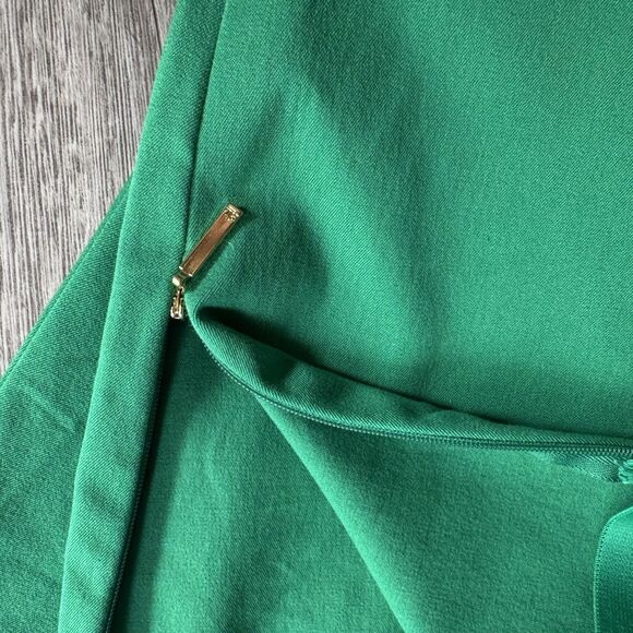 Vintage Lauren Ralph Lauren Women Pants Size 10 Green Cotton Elastin Elastic - Picture 8 of 11